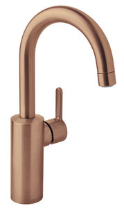 Silhouet Basin mixer with high spout (Brushed Copper PVD)